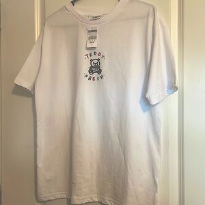 Teddy Fresh White Short Sleeve Tee Size M